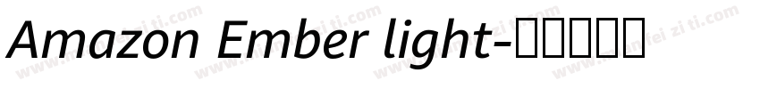 Amazon Ember light字体转换
